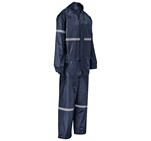 Outdoor Hi-Viz Reflective Polyester/PVC Rainsuit - Navy ALT-1601-N-GHSI