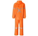 Outdoor Hi-Viz Reflective Polyester/PVC Rainsuit - Orange ALT-1601-O-GHBK