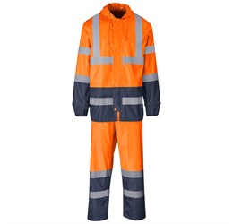 Torrent Two-Tone Hi-Viz Ref Polyester/PVC Rainsuit - Orange