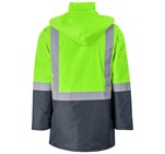 Hazard Padded Two-Tone Hi-Viz Reflective Jacket Lime