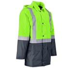 Hazard Padded Two-Tone Hi-Viz Reflective Jacket Lime