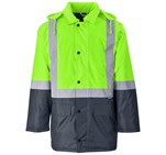 Hazard Padded Two-Tone Hi-Viz Reflective Jacket Lime