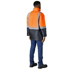 Hazard Padded Two-Tone Hi-Viz Reflective Jacket ALT-1701-O-MOBK6