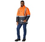 Hazard Padded Two-Tone Hi-Viz Reflective Jacket ALT-1701-O-MOFR74