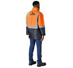 Hazard Padded Two-Tone Hi-Viz Reflective Jacket ALT-1701-O_MOBK6-LOGO