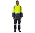 Hazard Padded Two-Tone Hi-Viz Reflective Jacket ALT-1701-Y-MOFR8-LOGO