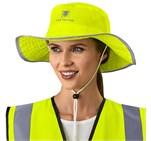 Roadside Hi-Viz Reflective Hat ALT-2001-Y-MOFR4-LOGO