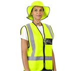 Roadside Hi-Viz Reflective Hat ALT-2001-Y_MOFR-10-NO-LOGO