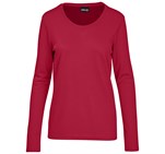 Ladies Long Sleeve All Star T-Shirt Red