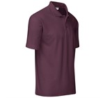 Kids Basic Pique Golf Shirt Dark Red