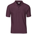 Kids Basic Pique Golf Shirt Dark Red