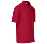 Kids Basic Pique Golf Shirt Red