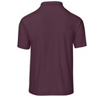 Mens Basic Pique Golf Shirt Dark Red