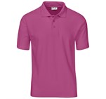 Mens Basic Pique Golf Shirt Pink