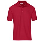 Mens Basic Pique Golf Shirt Red