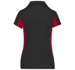 Ladies Championship Golf Shirt Black Red