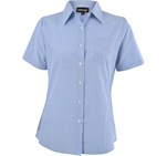 Ladies Short Sleeve Drew Shirt - Light Blue