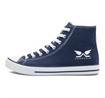 Unisex Retro High Top Canvas Sneaker Navy