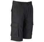 Mens Cargo Zip Off Pants Black