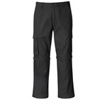 Mens Cargo Zip Off Pants Black