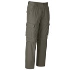 Mens Cargo Zip Off Pants Khaki