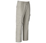 Mens Cargo Zip Off Pants Stone