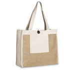 Okiyo Hikari Jute & Cotton Tote BAG-4693-NT-NO-LOGO