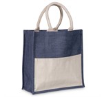 Okiyo Kachi Jute & Cotton Tote Navy