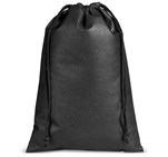 Quando Non-Woven Drawstring Pouch Black