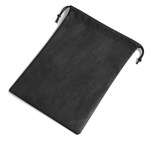 Quando Non-Woven Drawstring Pouch Black