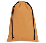 Quando Non-Woven Drawstring Pouch Orange