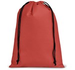 Quando Non-Woven Drawstring Pouch Red