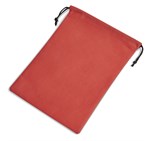 Quando Non-Woven Drawstring Pouch Red