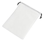 Quando Non-Woven Drawstring Pouch Solid White