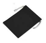 Allsorts Mini Cotton Drawstring Pouch Black