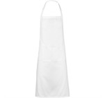 Unisex  Slater Apron Solid White