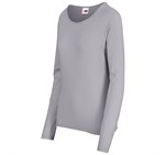 Ladies Long Sleeve Portland T-Shirt Grey