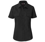 Ladies Short Sleeve Kensington Shirt Black