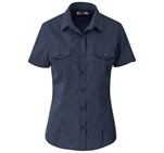 Ladies Short Sleeve Kensington Shirt Navy