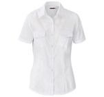 Ladies Short Sleeve Kensington Shirt White