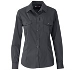 Ladies Long Sleeve Kensington Shirt Grey