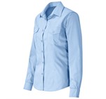 Ladies Long Sleeve Kensington Shirt Light Blue