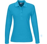 Ladies Long Sleeve Elemental Golf Shirt Aqua