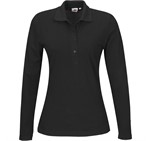 Ladies Long Sleeve Elemental Golf Shirt Black