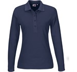 Ladies Long Sleeve Elemental Golf Shirt Navy