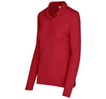 Ladies Long Sleeve Elemental Golf Shirt Red