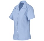 Ladies Short Sleeve Aspen Shirt Blue