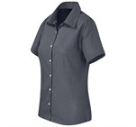 Ladies Short Sleeve Aspen Shirt Grey