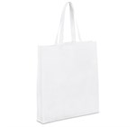 Wellington Non-Woven Shopper Solid White