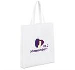 Wellington Non-Woven Shopper Solid White